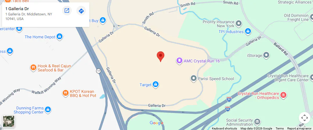 Location, 1 Galleria Dr, Middletown, NY 10941
